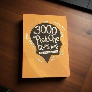 3000 Pick One Questions Book • Guided Journal • Icebreaker • Party